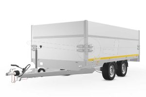 Opzetborden set 60cm (extra hoogte) bovenscharnierend 356x180cm, voor Eduard plateauwagen, kipper of multitransporter
