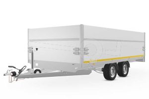 Opzetborden set 60cm (extra hoogte) bovenscharnierend 406x180cm, voor Eduard plateauwagen, kipper of multitransporter