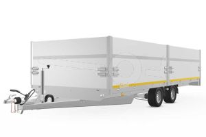 Opzetborden set 60cm (extra hoogte) bovenscharnierend 506x220cm, voor Eduard plateauwagen of multitransporter