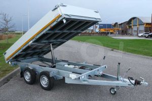 Eduard achterwaartse kipper met elektrische en handmatige bediening 310x160cm 2000kg