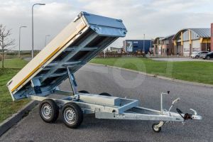 Kipper elektrisch achterwaarts kippend 310x160cm 2000kg