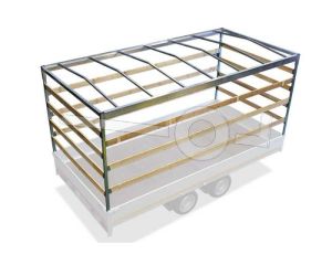 Huifstellage voor Eduard aanhangwagen 260x180, 130cm hoogte vanaf laadvloer (alleen frame)