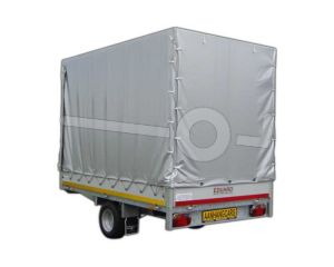 Standaard huifdoek voor Eduard plateauwagen 260x180, 180cm hoog vanaf de laadvloer (zonder frame) Kleur: 7500  grijs.