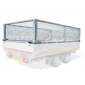 Loofrekken 356x180 (lxb bak) 70cm hoog voor Eduard plateuawagen, kipper of multitransporter met borden