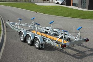 Kalf stallingstrailer voor kielboot 750x220 cm 3900 kg