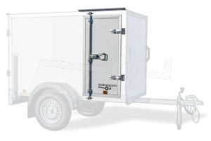 Optionele zijdeur tot 180 cm hoog voor Powertrailer gesloten aanhangwagen 