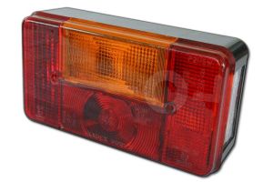 Achterlichtunit Radex 5001 compleet links, voor oudere serie IZI ongeremde bakwagens