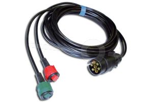 Kabelset Radex 6mtr. + 7 polige stekker met connectors