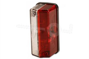 Breedte / zij-markerings licht 115x45mm. rood/wit