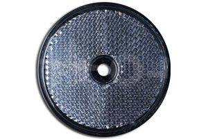 Reflector rond, wit 60mm. schroef