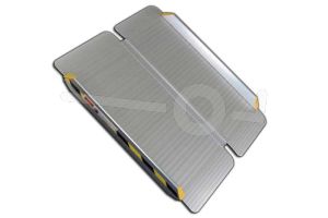 Opvouwbare aluminium oprijplaat voor rolstoel 90x74cm draagvermogen 200kg