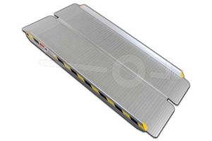 Opvouwbare aluminium oprijplaat voor rolstoel 150x74cm draagvermogen 200kg