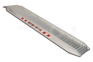 Aluminium oprijplaat Metalmec M125/30L 300x34cm draagvermogen 2250kg draagvermogen 2250kg aanslag laadvloer