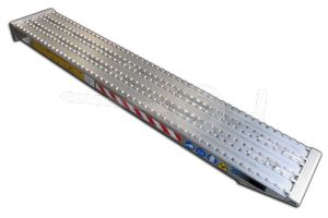 Aluminium oprijplaat Metalmec M105F/390/4500 450x39cm draagvermogen 2743kg