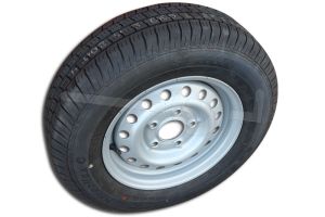 Reservewiel 175/70R13 voor geremde aanhangwagen. Steekmaat 5x112 en ET-waarde 30.