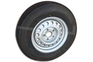 Reservewiel 185/70R13 voor geremde aanhangwagen. Steekmaat 5x112 ET-waarde 30.