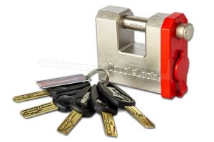 DoubleLock Padlock-X hangslot, SCM gekeurd, ten behoeve van DoubleLock Fixed Lock disselsloten, voorzien van 5 sleutels
