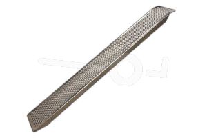 Oprijplaat per stuk, lichtgewicht aluminium 200x20, max draagvermogen 200kg, rechte uitvoering. Niet geschikt voor rupsvoertuigen.