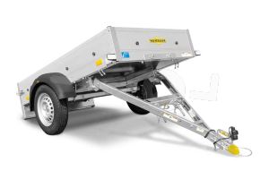 Humbaur H 752010 DK Startrailer met opvouwbare dissel 750kg ongeremde enkelasser