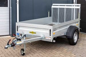 Humbaur open aanhangwagen met oprijklep HA 132513 UFW afmeting laadbak 251x131cm bruto laadvermogen 1300kg