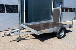 Transporter voor kleine voertuigen Humbaur KFT 153117, 311x176x15,  bruto1500kg (1196 netto), vloerhoogte 57cm, banden 14", enkelas