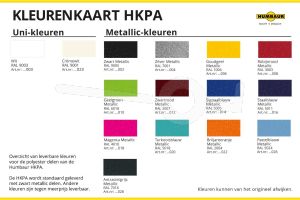 Meerprijs voor afwijkende kleur Humbaur HKPA