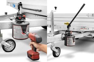 Optionele Flex-e-pomp voor de Humbaur HUK kippers