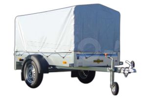 Huif compleet voor Humbaur 1000 serie Steely 205x110, 100cm hoog grijs. Ongemonteerd