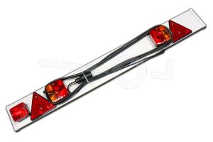 Kunststof verlichtingsbalk met mistlicht 122 cm breed met 7-polige stekker en kabel 9 m