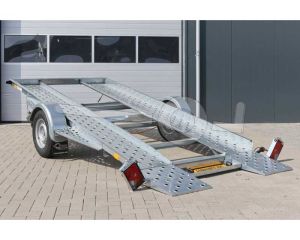Blyss kantelbare autotransporter Daytona 1800, Lxb 362x182cm, Enkelas geremd,  Bruto 1800kg (1350kg netto).