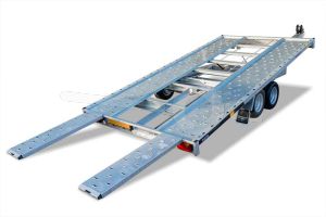 Martz kantelbare tandemas autoambulance 406x200cm bruto 2700kg