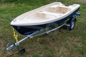 Polyester boot IZI-Line 360 ivoor / blauw