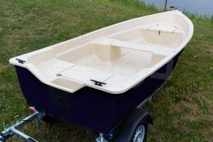 Polyester boot IZI-Line 390 ivoor / blauw