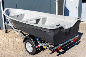 Polyester boot IZI-Line 390 zilvergrijs / zwartgrijs