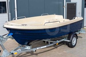 Polyester boot IZI-Line 430 Standaard ivoor / blauw