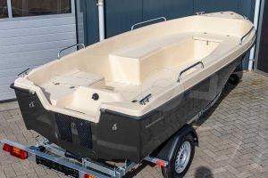 Polyester boot IZI-Line 430 Standaard ivoor / zwartgrijs