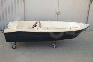 Polyester boot IZI-Line 460 Standaard ivoor / zwartgrijs