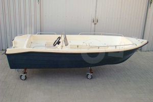 Polyester boot IZI-Line 460 Standaard ivoor / blauw