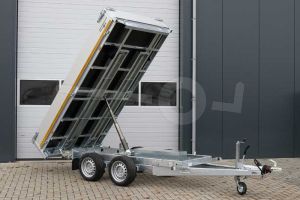 Elektrisch achterwaartse kipper Eduard 310x160cm 2700kg laadvloerhoogte 63cm