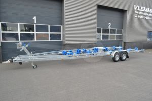 Vlemmix Flex-Roll boottrailer 920x255cm (lxb), bruto 3500kg (netto 2800kg), tandemas geremd.