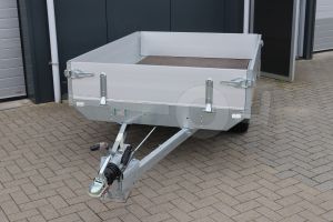 Eduard plateauwagen 2514-3-PB30-100-63, afmeting 250x145cm, bruto laadvermogen 1000kg, laadvloerhoogte 63cm. 