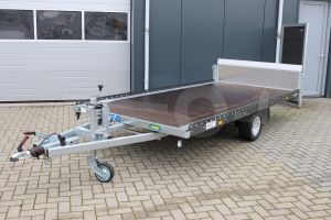 Unsinn kantelbare transporter UM 3617-15-10, Bakmaat 366x175cm, Bruto 1500kg ( 1010kg netto),Enkelas geremd, Banden 195/55R10