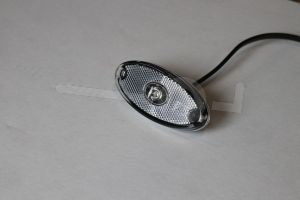 Zijmarkeringslamp wit Asp&ouml;ck Flatpoint II LED 12V 0,5m kabel