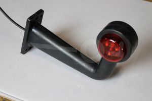 Contourlamp rechts LED 90&deg; (6 LED) Rood/Wit 12-24 V E4