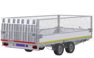 Loofrekken 406x200 (lxb bak) 70cm hoog voor Eduard machinetransporter met oprijklep