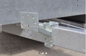 Universele reservewiel houder voor disselmontage