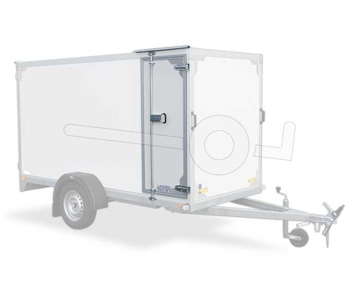 Optionele zijdeur in Twins Trailers gesloten aanhangwagen 150cm hoog