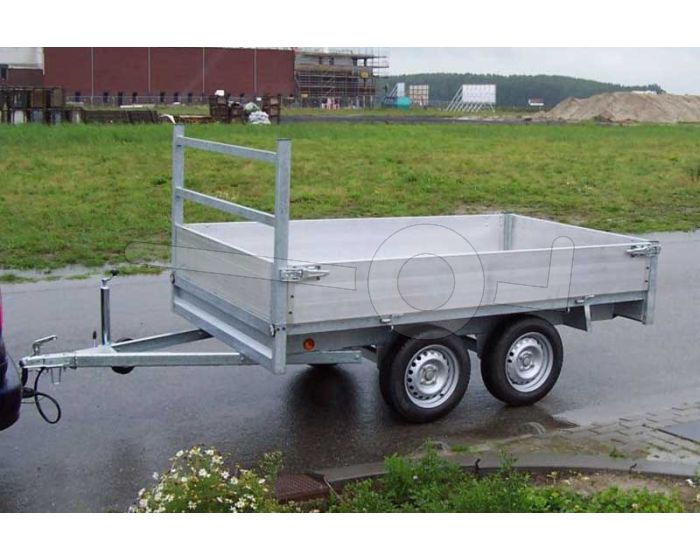 Twins Trailers plateauwagen tandemas 257x157cm 750kg ongeremd