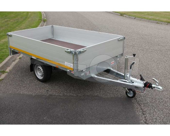 Eduard multitransporter enkelas 260x150cm 30cm aluminium borden 1500kg geremd