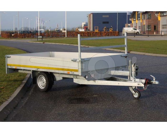 Eduard enkelas multitransporter met 40cm borden 310x160cm 750kg ongeremd lvh 72cm